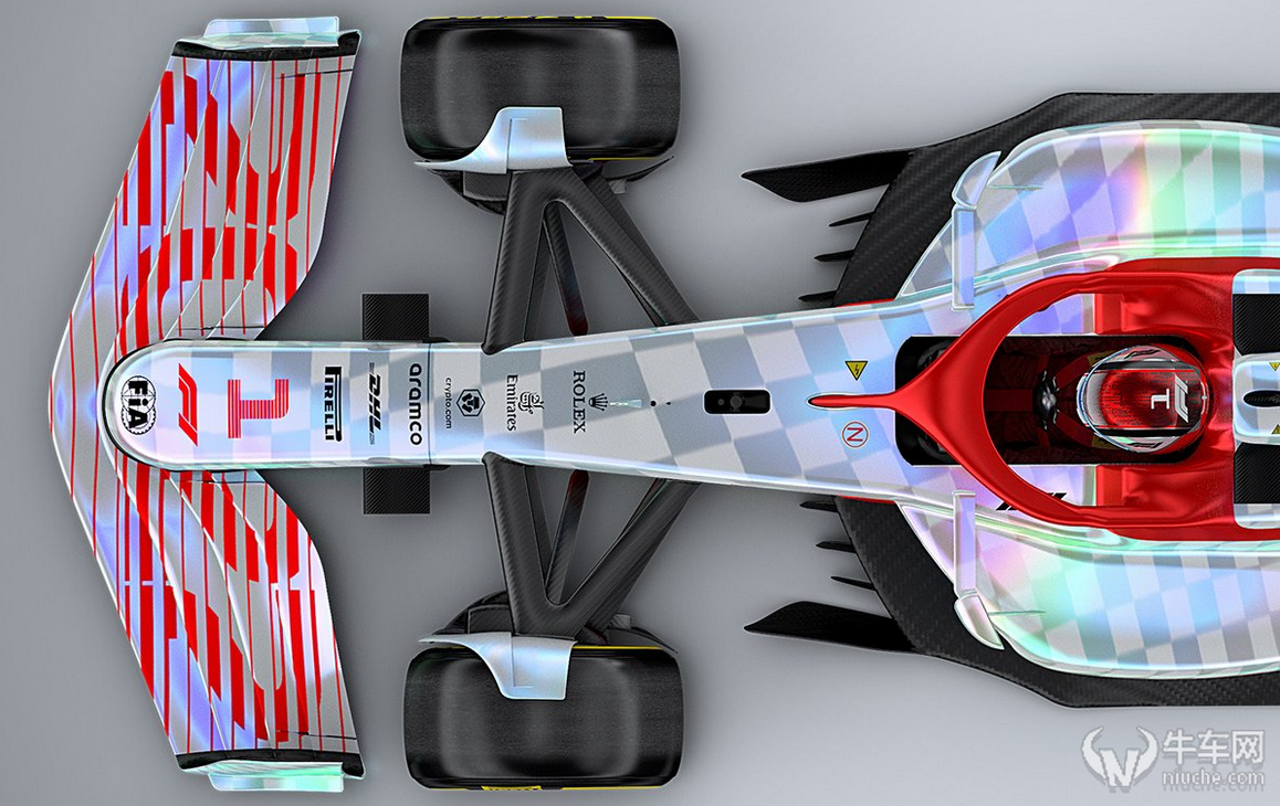 赛车最大改变集中在外观方面,其中更扁的车鼻,更大的前翼,全新的尾翼