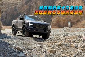 泥坑陡坡交叉轴统统拿捏 硬派越野皮卡又添悍将