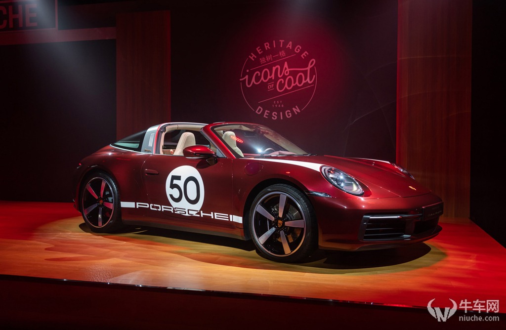 2021年第一季度交付,實拍:保時捷911 targa 4s heritage design特別版