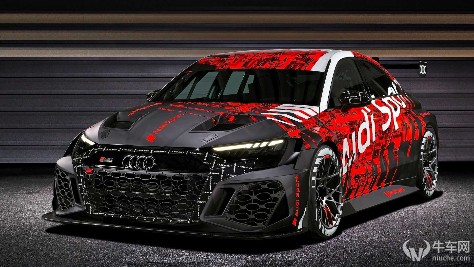 奥迪全新rs3lms赛车解析340匹420牛米底盘调教更简单