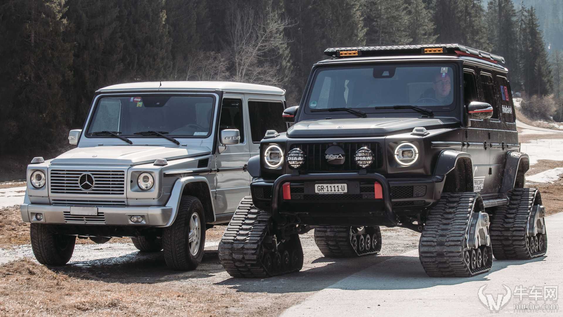 100万变身履带奔驰g500 很帅也很贵 - 牛车网
